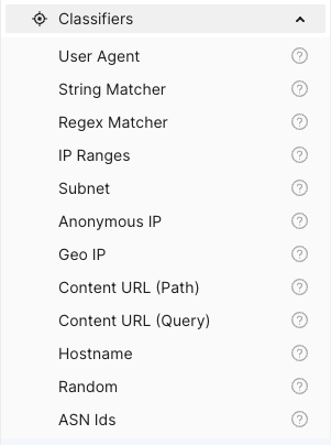 Classifier List