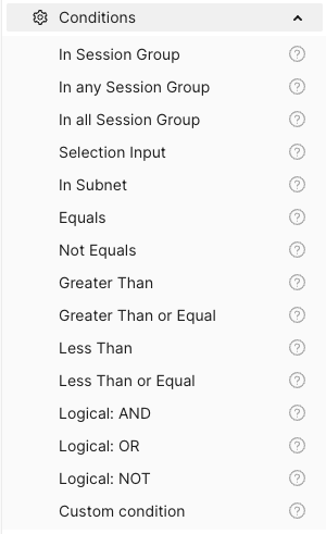 Condition List